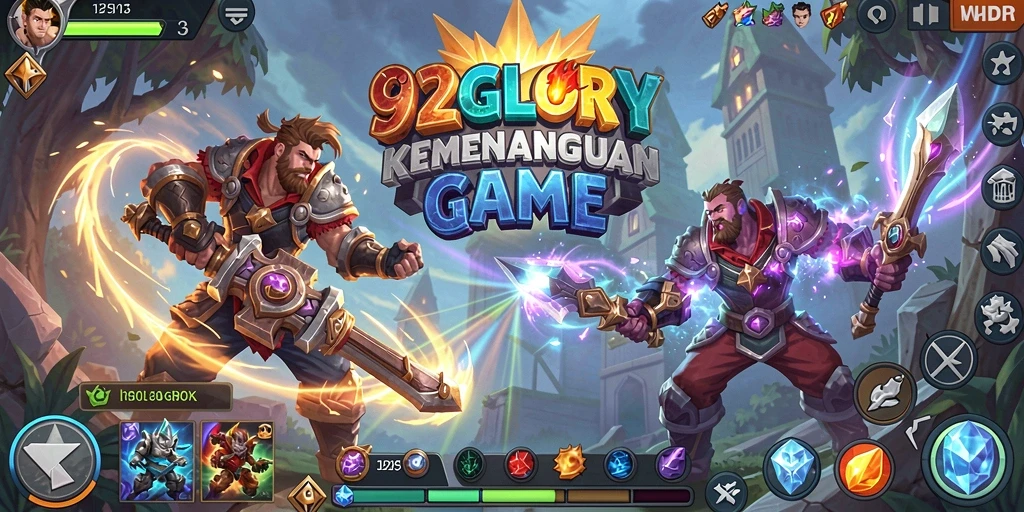Tampilan gameplay menarik dari 92GLORY yang penuh strategi.