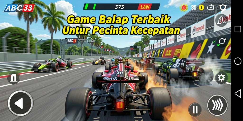 Tampilan gameplay balap seru dari ABC33 yang memukau.