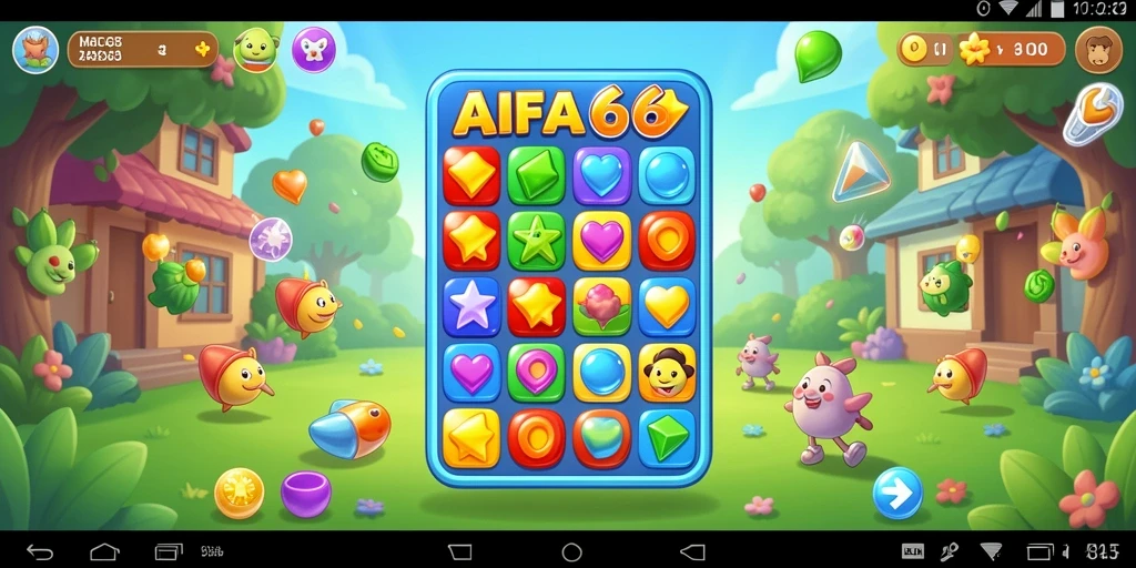 Tampilan gameplay seru dan penuh warna dari AIFA66.