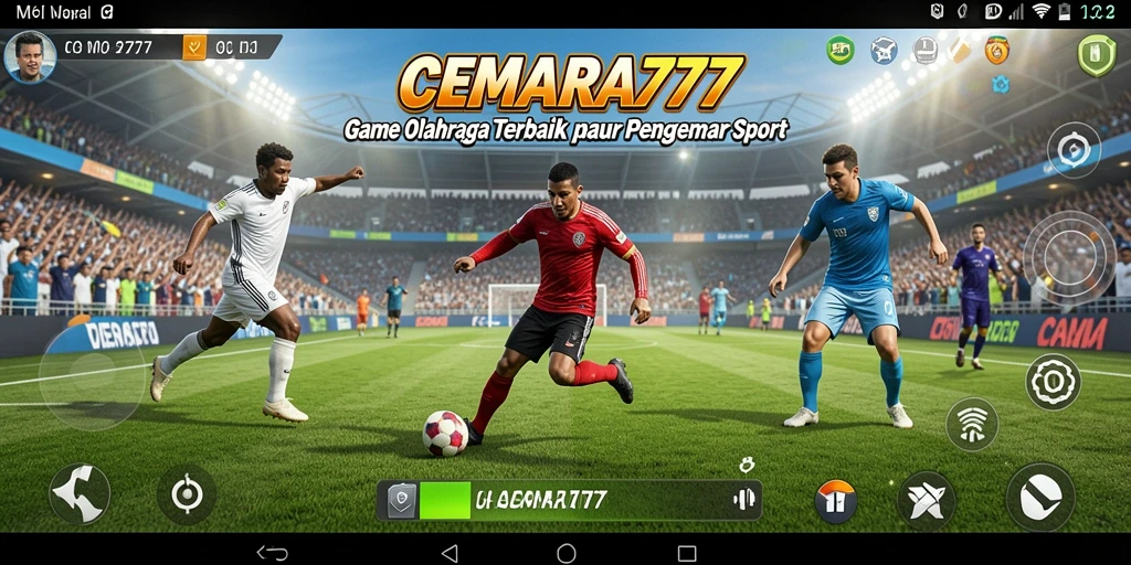 Screenshot CEMARA777 menunjukkan keseruan gameplay olahraga yang menantang.