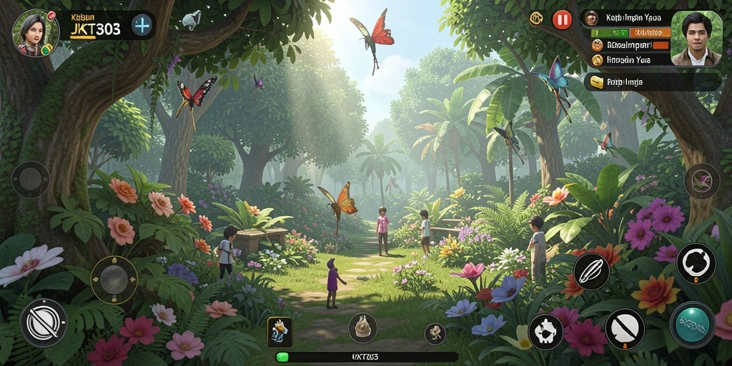 Tampilan screenshot gameplay menunjukkan aktivitas pertanian yang seru dan interaktif.