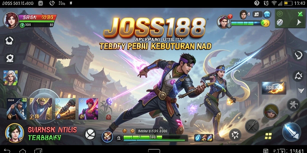 Tampilan utama JOSS188 dengan fitur-fitur Utility yang intuitif.
