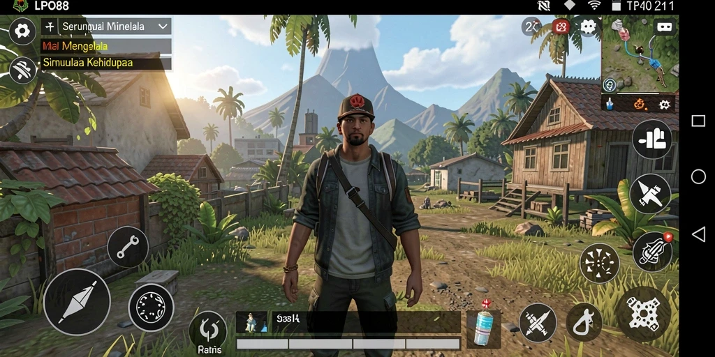 Tampilan gameplay LPO88 dengan karakter dan lingkungan hidup yang beragam.