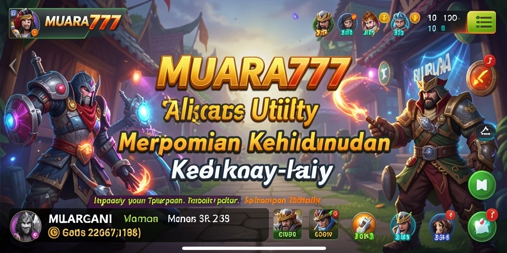 Tangkapan layar MUARA777 menunjukkan antarmuka yang intuitif dan berbagai fitur aplikasi Utility.