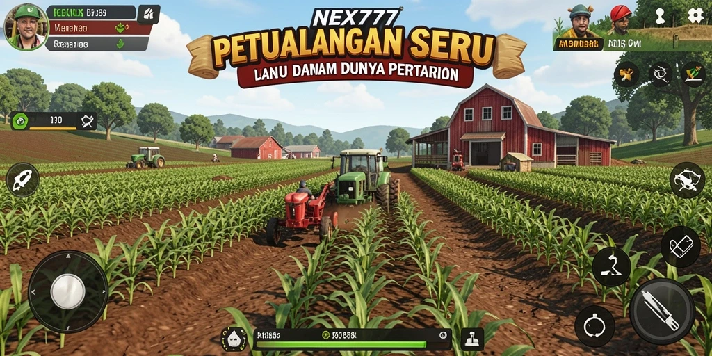 Tampilan gameplay seru NEX777 dalam bertani.