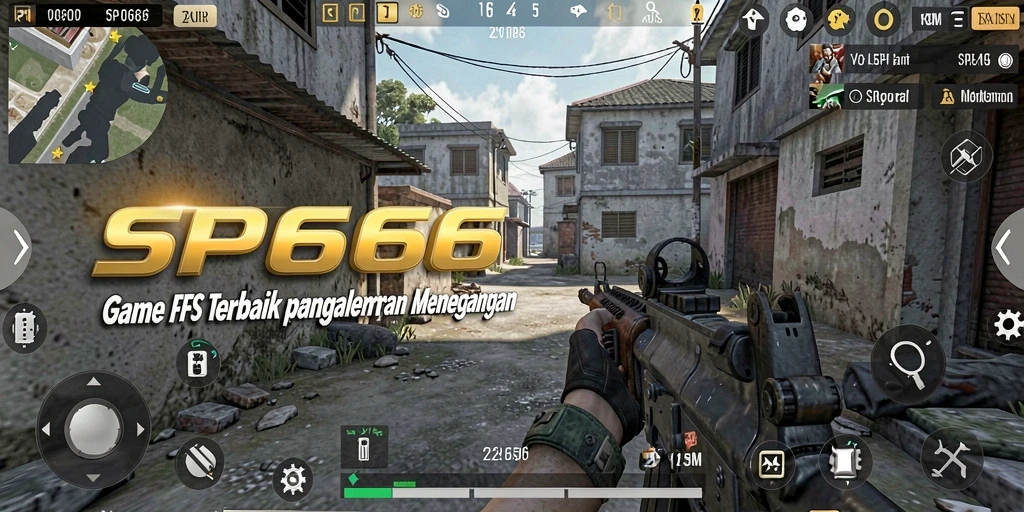 Menampilkan aksi intens dan gameplay FPS yang seru.